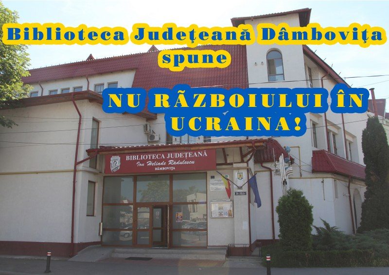  Bibliotecile europene spun NU războiului din Ucraina!