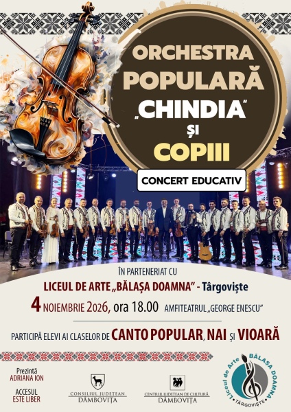 Concertul educativ „Orchestra Populară Chindia și copiii”