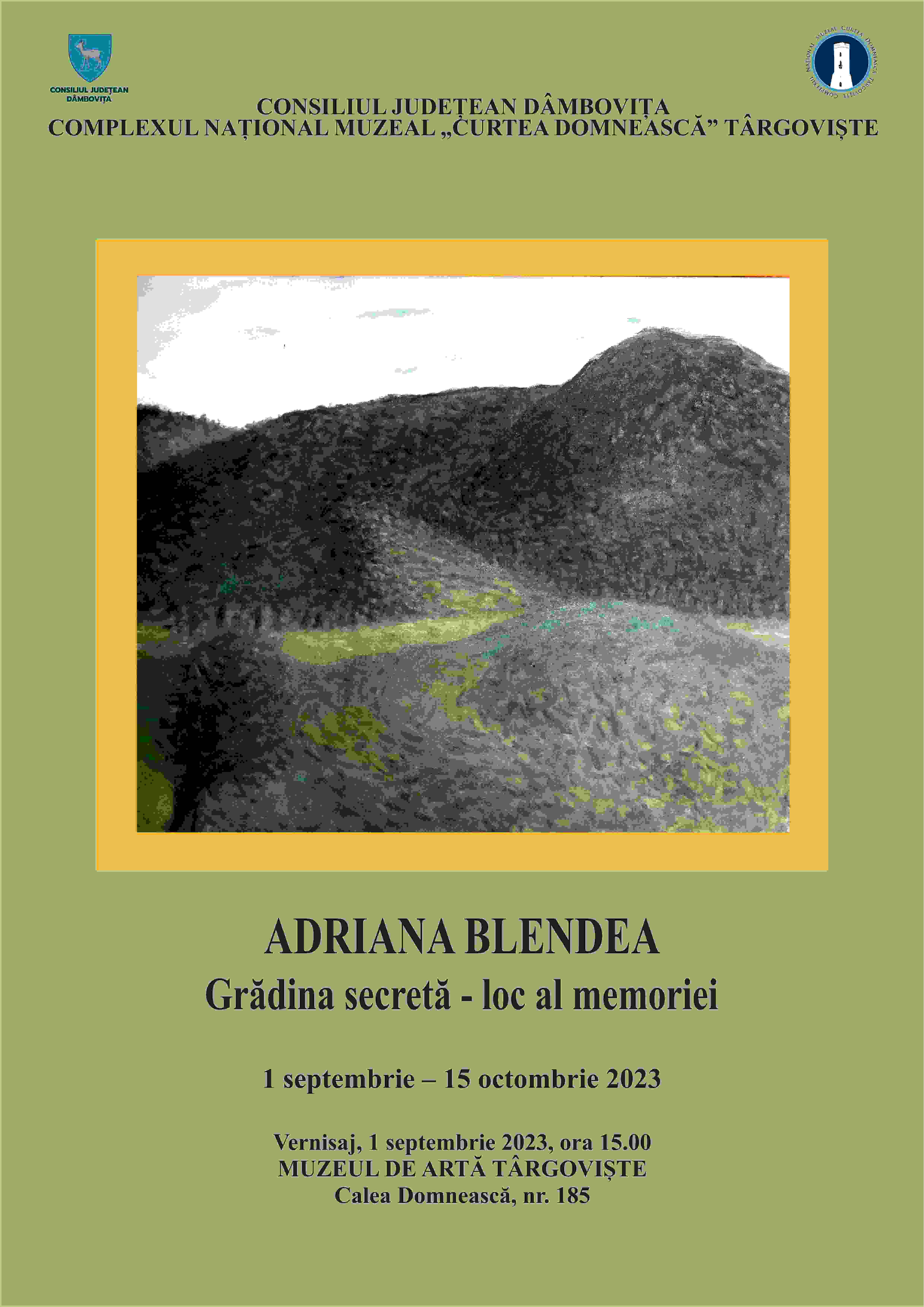 Expoziția de artă „Grădina secretă – loc al memoriei”  a artistei Adriana BLENDEA