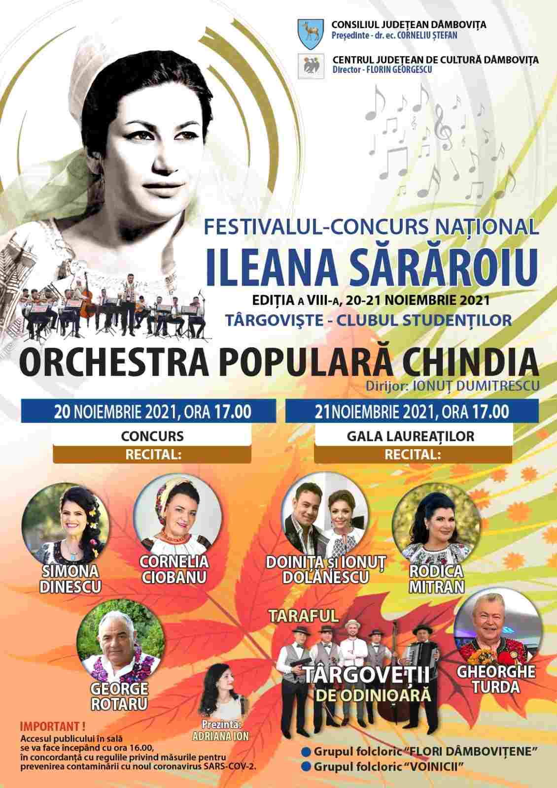  Festivalul Concurs Național ’’Ileana Sărăroiu’’,  a VIII-a ediție.