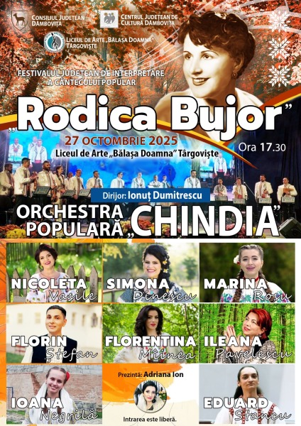  Festivalul Județean de Interpretare a cântecului popular „Rodica Bujor”