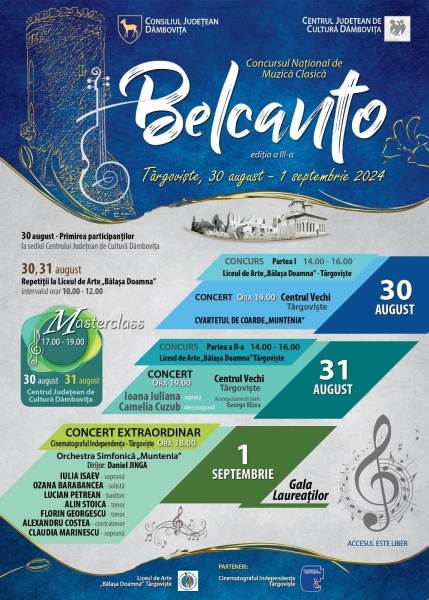  Festivalului–Concurs Național de Muzică Clasică „Belcanto”