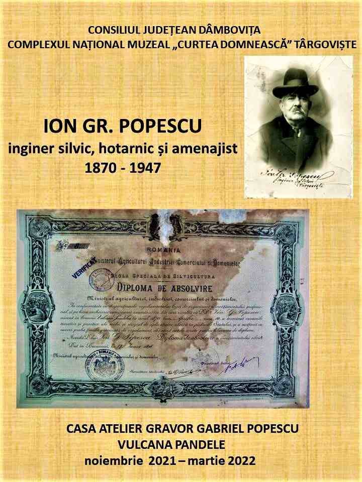  Ion Gr. Popescu, inginer silvic, hotarnic și amenajist 1870 - 1947