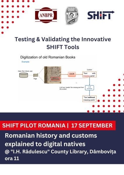  Pilot SHIFT Târgoviște - Istoria și obiceiurile românești explicate nativilor digitali